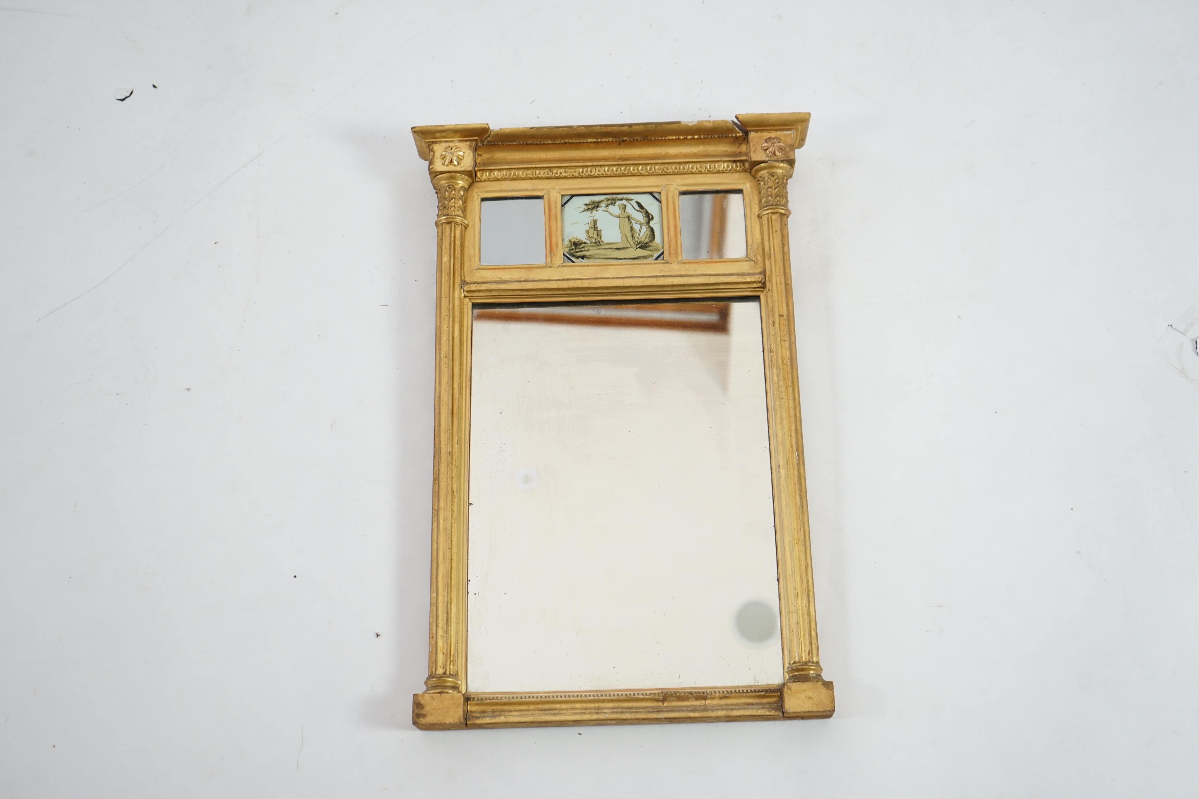 A Regency giltwood and gesso pier glass